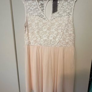 Champagne Lacemini dress